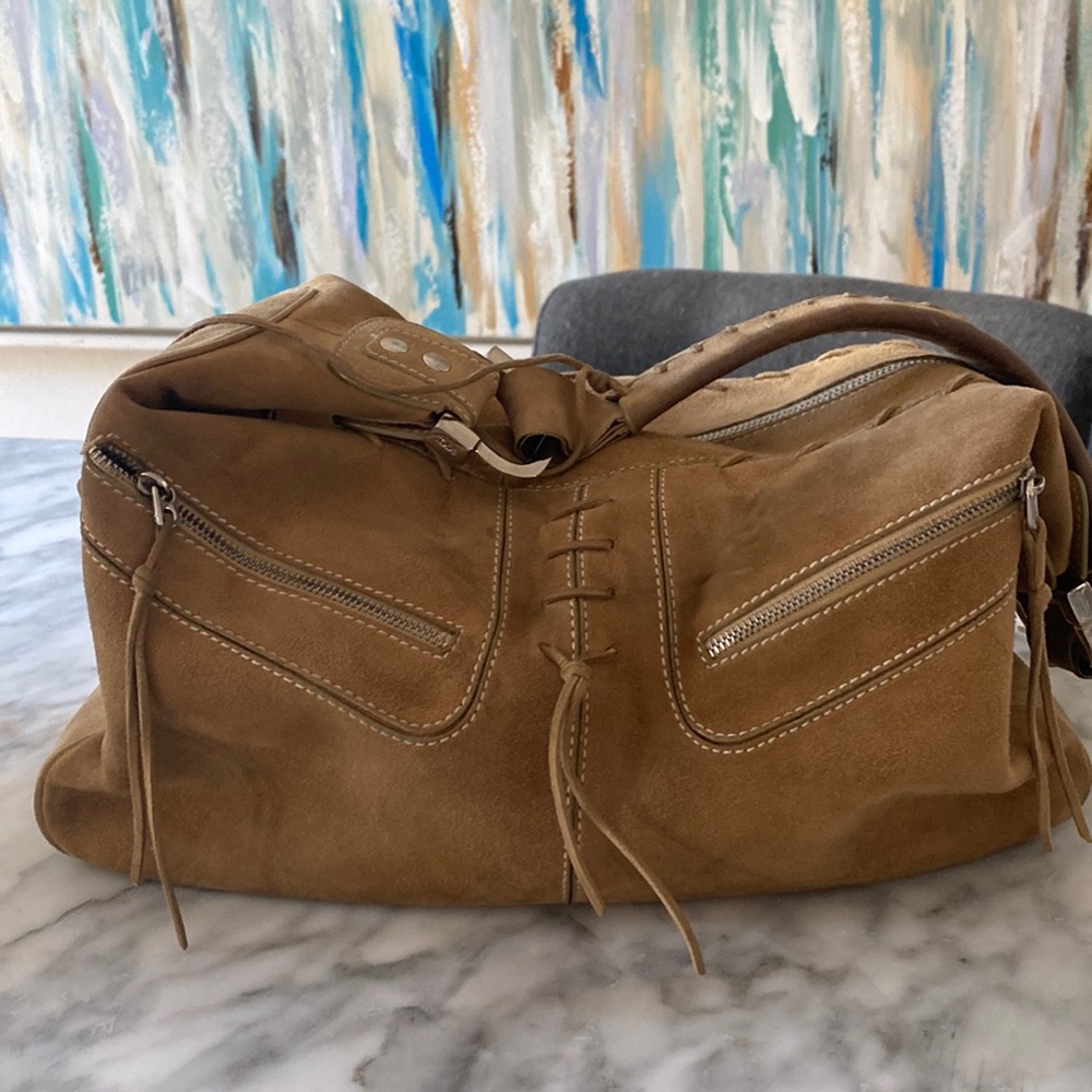 Tod’s Suede Lace up Hobo Bag